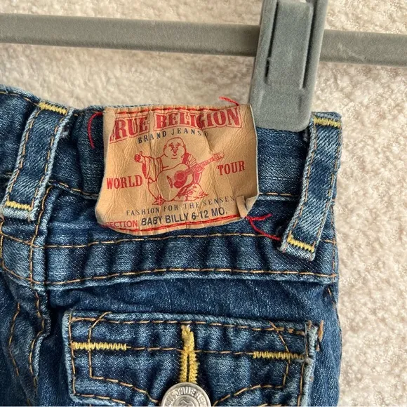 True Religion‎ Baby Denim Billy Blue Jeans Size 6-12 Months