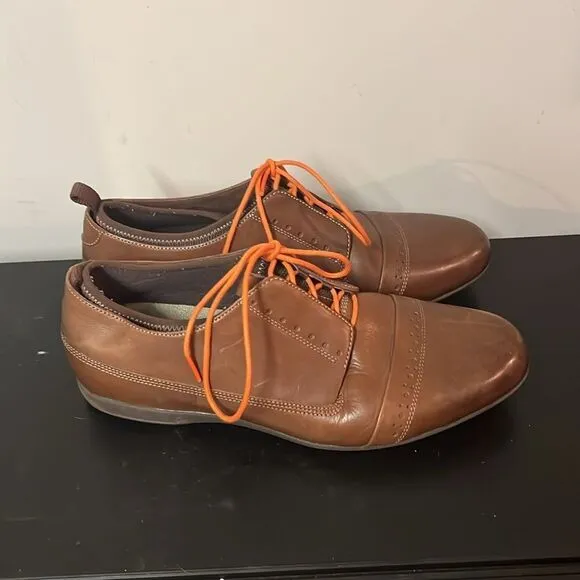 Tsubo Brown Leather Oxford Olen Dress Shoes Sz 11 B73