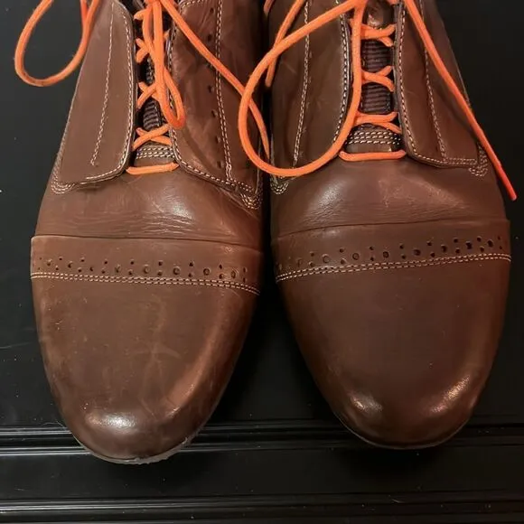 Tsubo Brown Leather Oxford Olen Dress Shoes Sz 11 B73