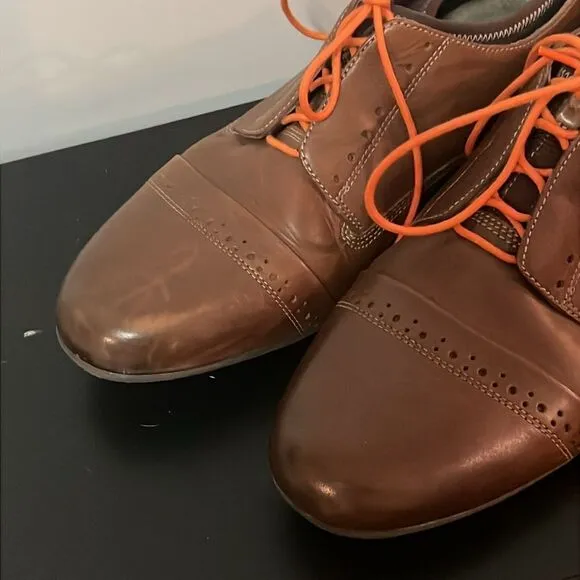 Tsubo Brown Leather Oxford Olen Dress Shoes Sz 11 B73