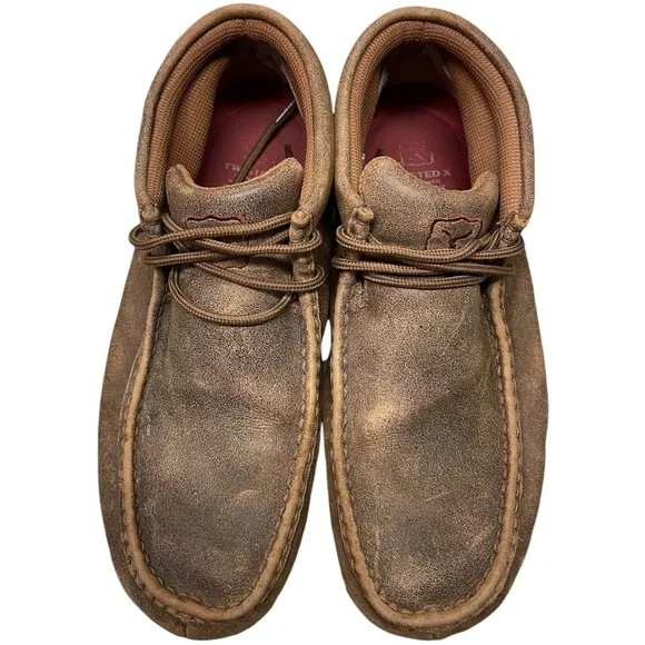TWISTED X Shoes The Original Chukka Driving Moc Bomber Tan Men’s Size 8