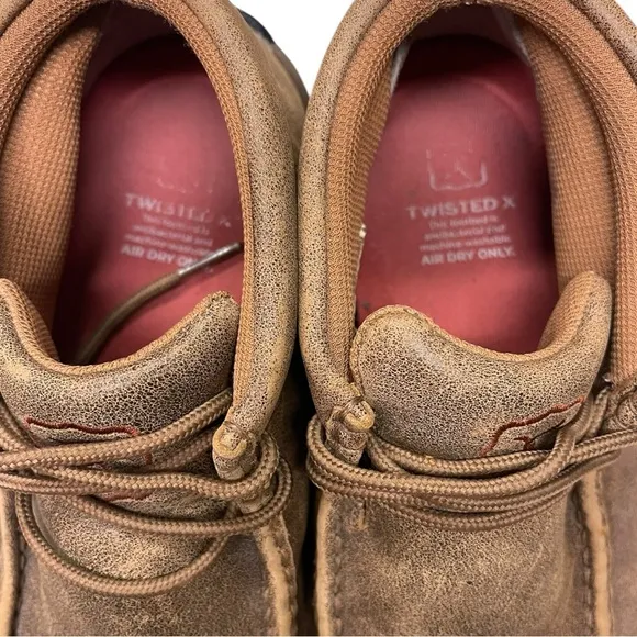 TWISTED X Shoes The Original Chukka Driving Moc Bomber Tan Men’s Size 8