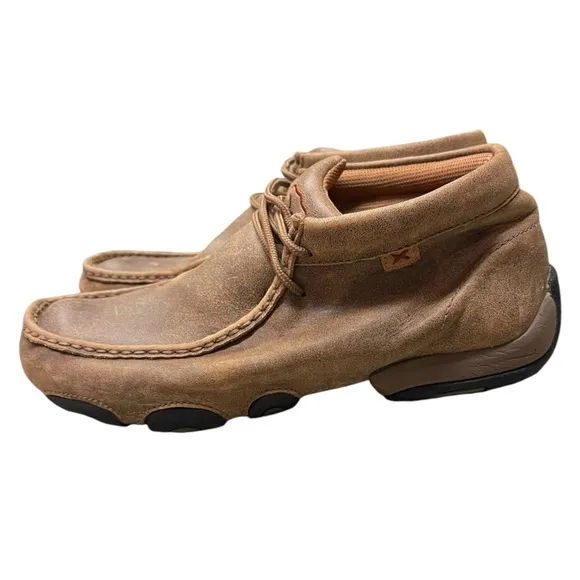 TWISTED X Shoes The Original Chukka Driving Moc Bomber Tan Men’s Size 8