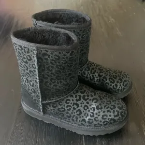 UGG Black Leopard Boots