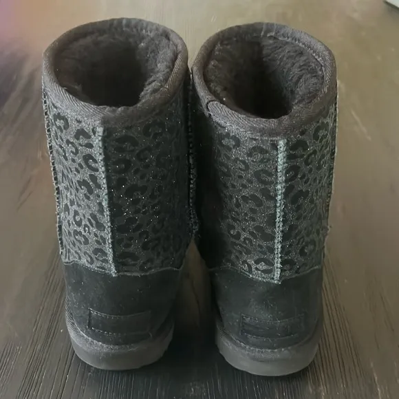 UGG Black Leopard Boots