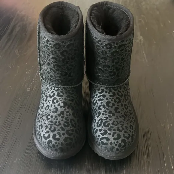 UGG Black Leopard Boots