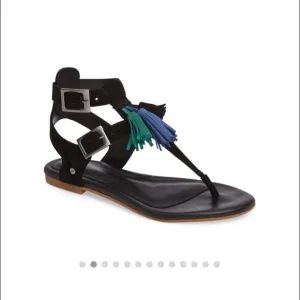 UGG black suede Lecia Sandals