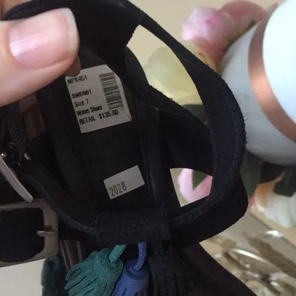 UGG black suede Lecia Sandals