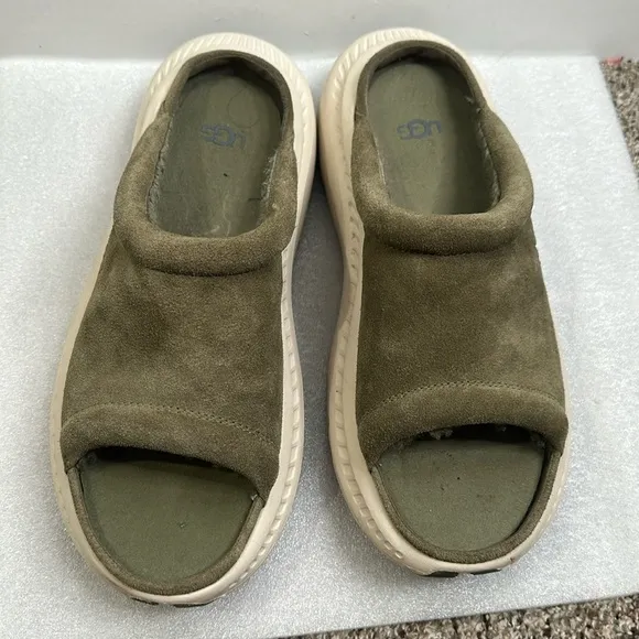 Ugg burnt Olivia suede mens sandals size 7