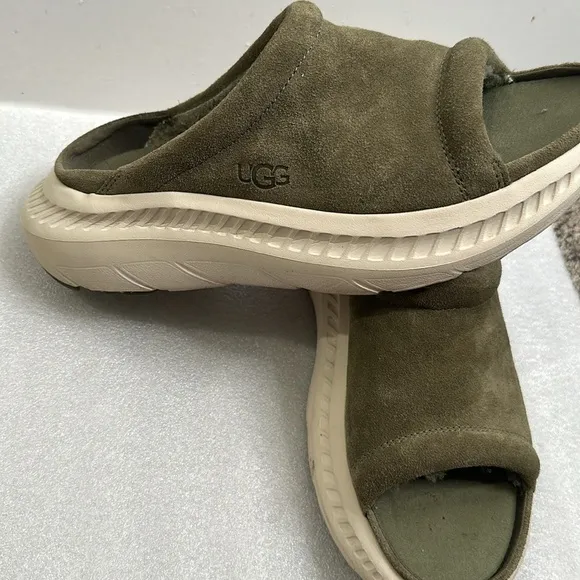 Ugg burnt Olivia suede mens sandals size 7