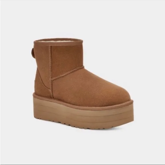 UGG Classic Mini Platform Boots Chestnut
