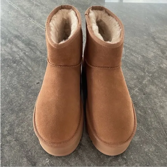 UGG Classic Mini Platform Boots Chestnut