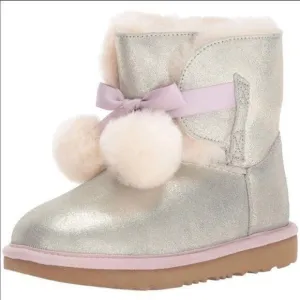Ugg Gita Metallic Gold Kid’s Boots  size 5