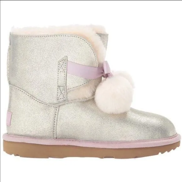 Ugg Gita Metallic Gold Kid’s Boots  size 5