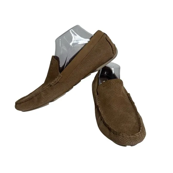 UGG Henrick Stripe Perf Loafers Treadlite ENERG Driving Shoes Men’s Size 11 Tan