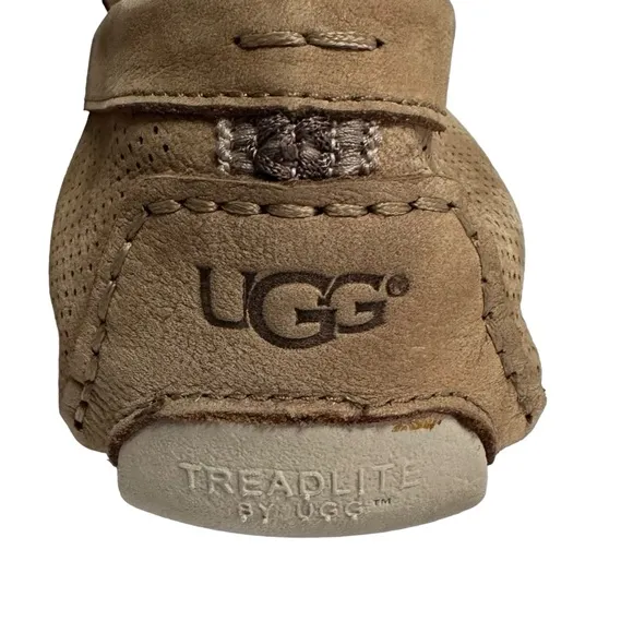 UGG Henrick Stripe Perf Loafers Treadlite ENERG Driving Shoes Men’s Size 11 Tan
