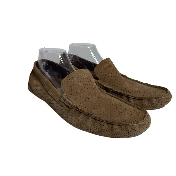 UGG Henrick Stripe Perf Loafers Treadlite ENERG Driving Shoes Men’s Size 11 Tan