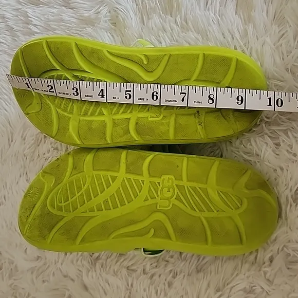 UGG Kids Lime Green Sandals