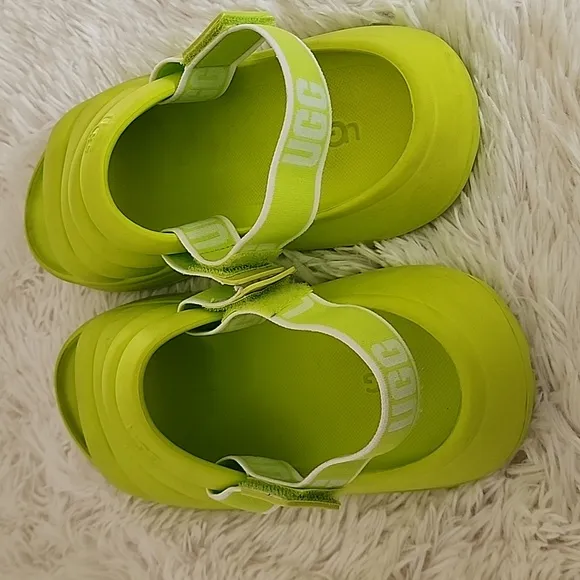 UGG Kids Lime Green Sandals