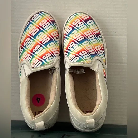 UGG Kids Slip-On Colorful Shoes Size 4 EUC