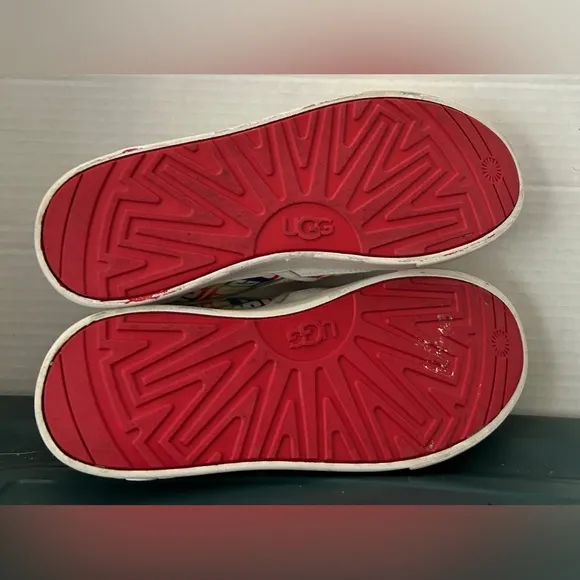UGG Kids Slip-On Colorful Shoes Size 4 EUC