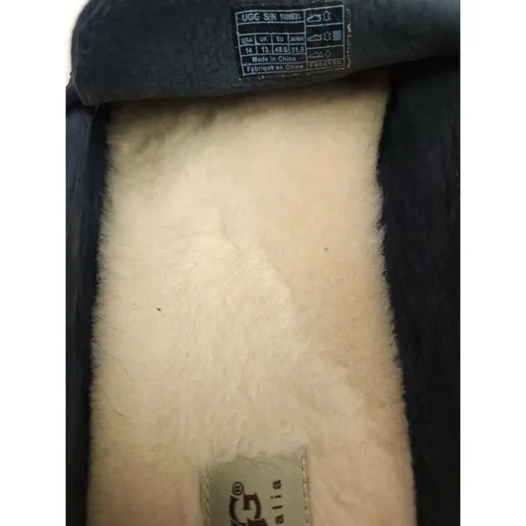 UGG Men’s Sz 14 Tucker Suede Leather Driving Shoes  Slip on loafers blue