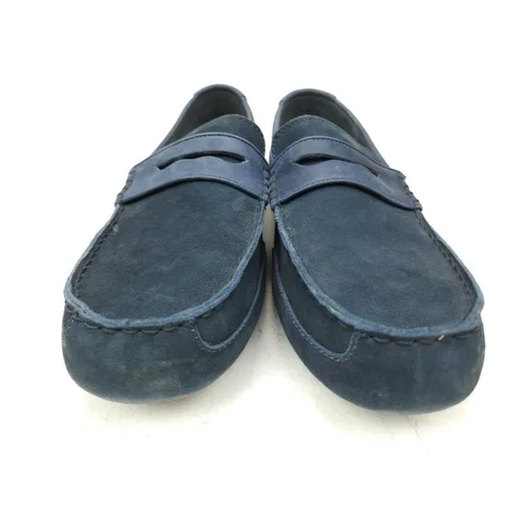 UGG Men’s Sz 14 Tucker Suede Leather Driving Shoes  Slip on loafers blue