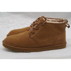 UGG Neumel Men's Chukka Boots Size 15 Chestnut Suede Sheepskin Lined