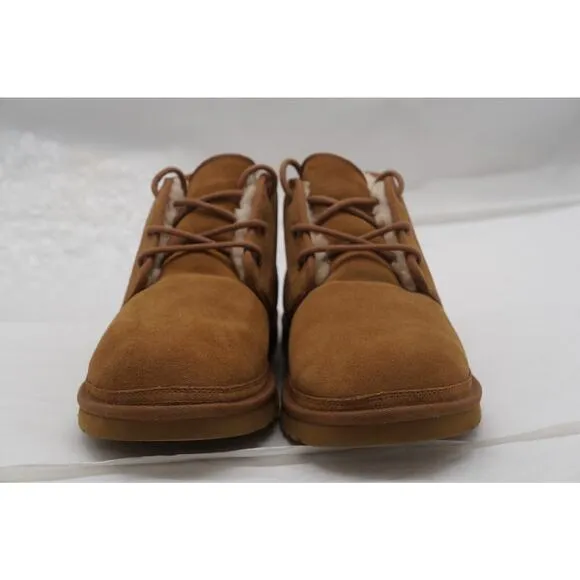UGG Neumel Men's Chukka Boots Size 15 Chestnut Suede Sheepskin Lined