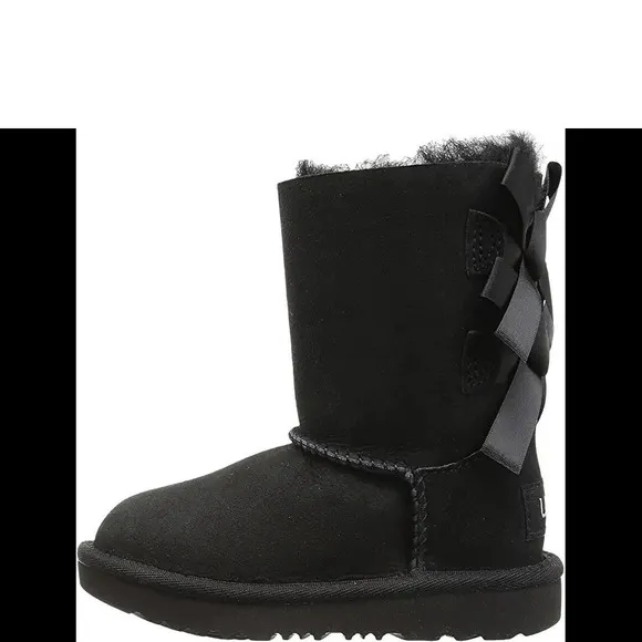 UGG Toddlers Bailey Bow II Boots Black Size 12C