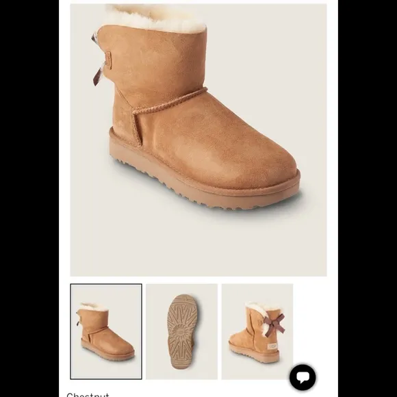 Ugg’s boots (Chestnut color) size 6 (new in the box )