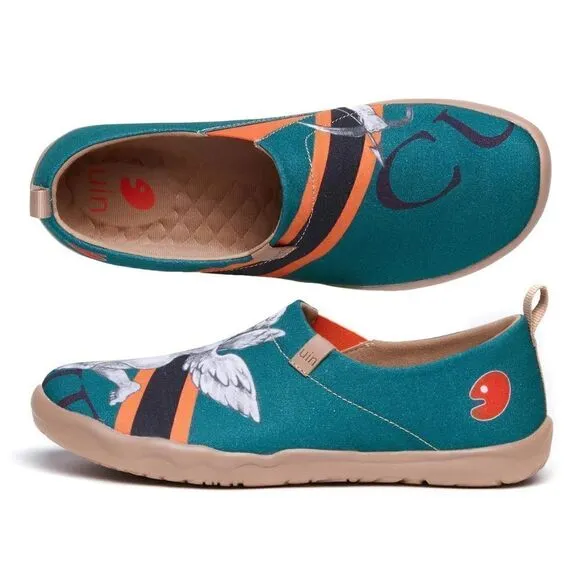 UIN Men's Walking Shoes Slip On Loafers (Cupid's Arrow Toledo)