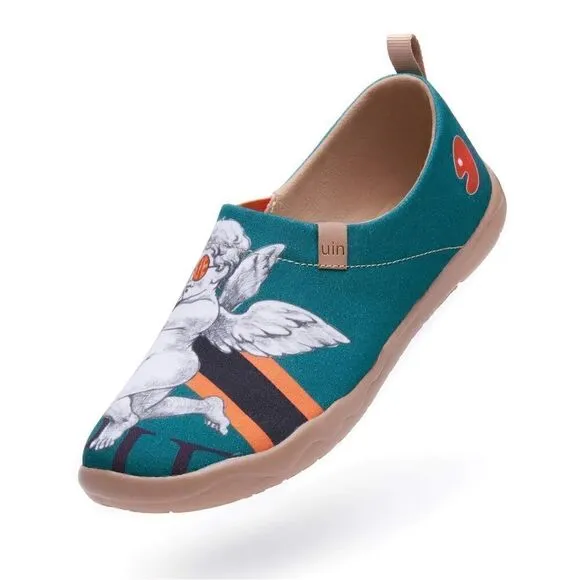 UIN Men's Walking Shoes Slip On Loafers (Cupid's Arrow Toledo)