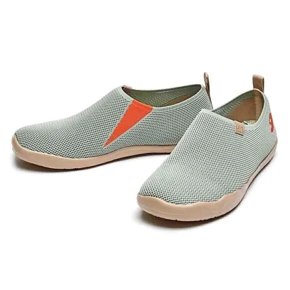 UIN Men's Slip Ons Walking Casual Loafers Shoes (Toledo Knitted Desert Sage)