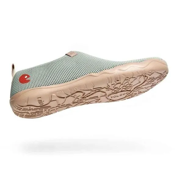 UIN Men's Slip Ons Walking Casual Loafers Shoes (Toledo Knitted Desert Sage)