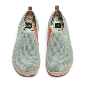 UIN Men's Slip Ons Walking Casual Loafers Shoes (Toledo Knitted Desert Sage)
