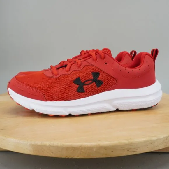 Under Armour Charged Assert 10 Mens Size 11.5 Shoes Red White Running Sneakers