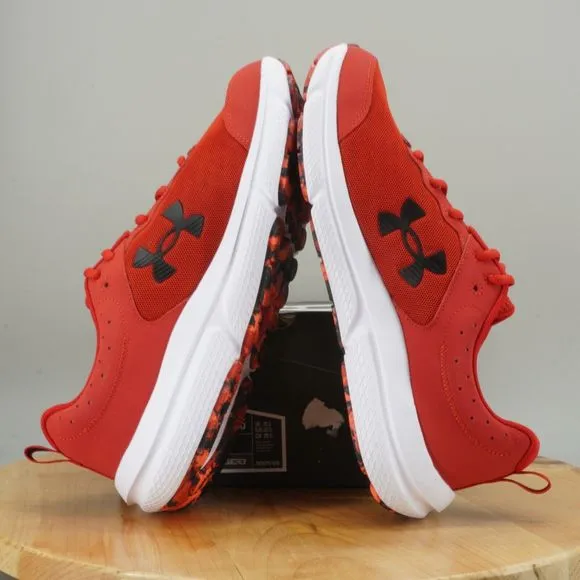 Under Armour Charged Assert 10 Mens Size 11.5 Shoes Red White Running Sneakers