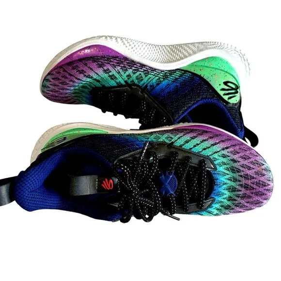 Under Armour Curry Flow 10 Northern Lights Sneakers  Men's Size 8/Womens 9.5