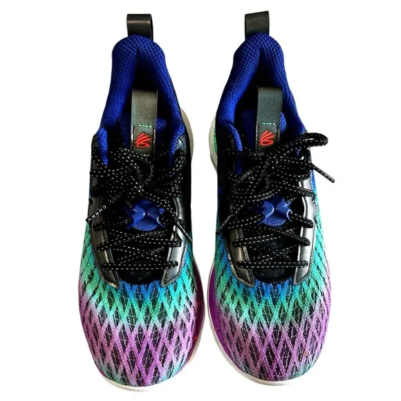 Under Armour Curry Flow 10 Northern Lights Sneakers  Men's Size 8/Womens 9.5