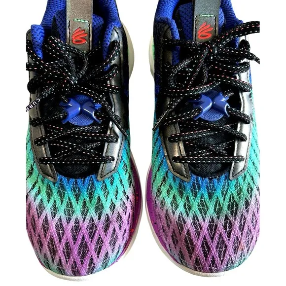Under Armour Curry Flow 10 Northern Lights Sneakers  Men's Size 8/Womens 9.5