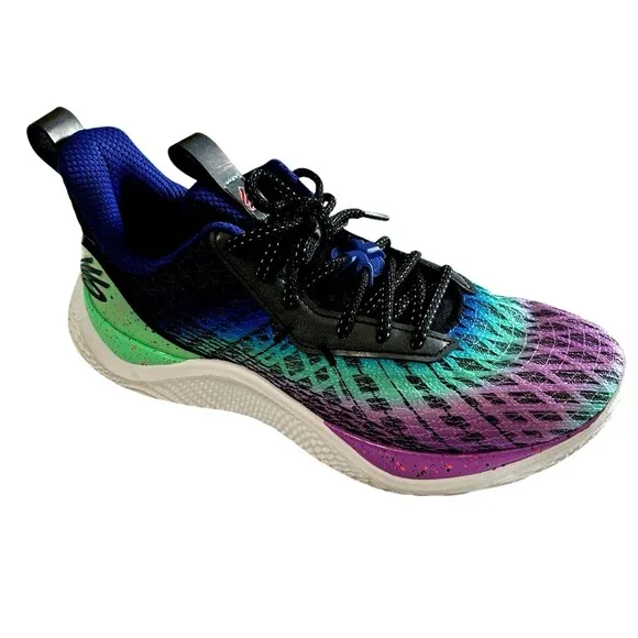 Under Armour Curry Flow 10 Northern Lights Sneakers  Men's Size 8/Womens 9.5
