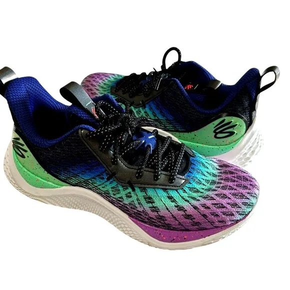 Under Armour Curry Flow 10 Northern Lights Sneakers  Men's Size 8/Womens 9.5