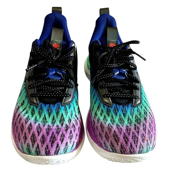 Under Armour Curry Flow 10 Northern Lights Sneakers  Men's Size 8/Womens 9.5