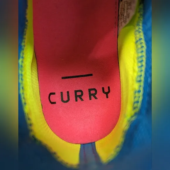 Under Armour Curry Flow Cozy Grey Electric Blue Unisex Running Training Sneakers
