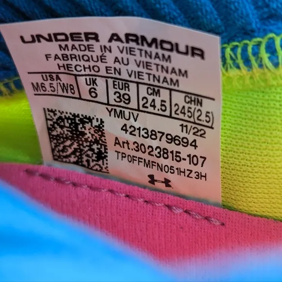 Under Armour Curry Flow Cozy Grey Electric Blue Unisex Running Training Sneakers