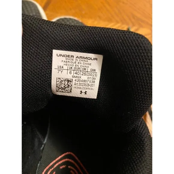 Under Armour Embiid 1 sneakers size 7Y