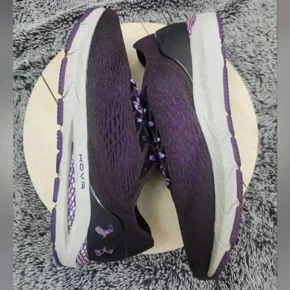Under Armour HOVR Sonic 3 Womens Size 9.5 Shoes Purple White Running Sneakers