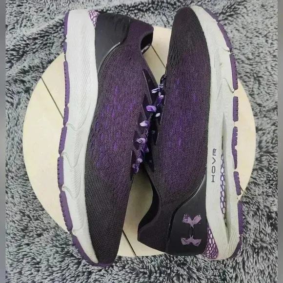 Under Armour HOVR Sonic 3 Womens Size 9.5 Shoes Purple White Running Sneakers