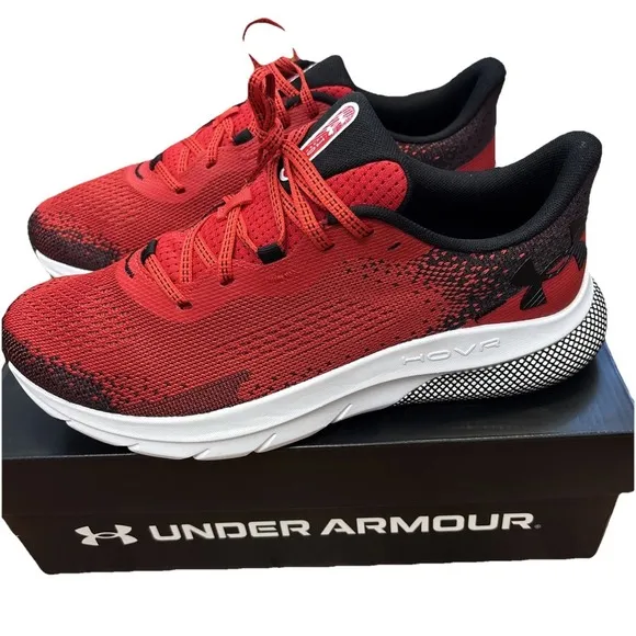 Under Armour Hovr Turbulence 2 Shoes Mens‎ 10.5 Red Black 3026520-603 Running